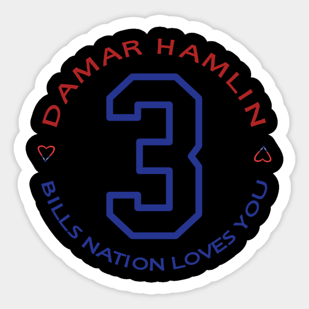 damar loves you Sticker by Man Gun podcast